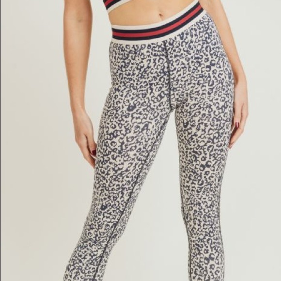 NWT ♥️ COMPLETE SET - Snow Leopard Bra & Leggings - Picture 3 of 12